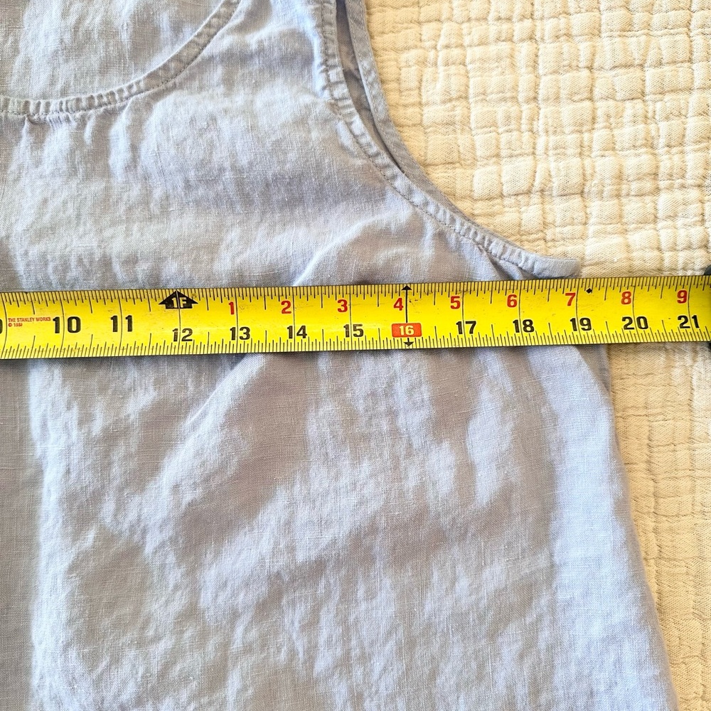 Linen Blend Lavender Sleeveless Tunic — - Picture 9 of 10